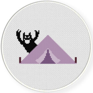 Tent Scare Cross Stitch Pattern