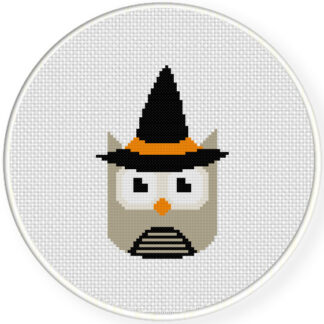 Witchy Owl Cross Stitch Pattern
