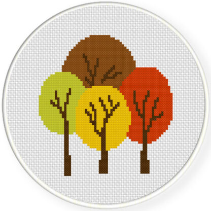 Wonderful Autumn Forest Cross Stitch Pattern – Daily Cross Stitch