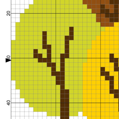 Wonderful Autumn Forest Cross Stitch Pattern – Daily Cross Stitch