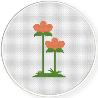 Charts Club Members Only: Zen Flower Cross Stitch Pattern