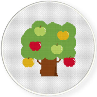 Charts Club Members Only: Apple Tree Cross Stitch Pattern