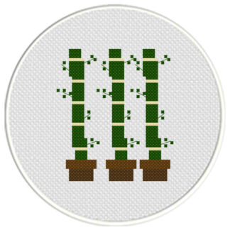 Bamboos Cross Stitch Pattern