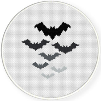 Bats Cross Stitch Pattern