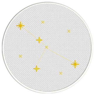 Cancer Constellation Cross Stitch Pattern