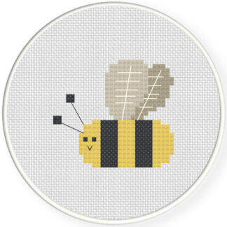Cute Bee Cross Stitch Pattern
