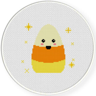 Charts Club Members Only: Cute Candy Corn Cross Stitch Pattern