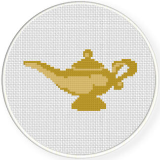 Genie Magic Lamp Cross Stitch Pattern