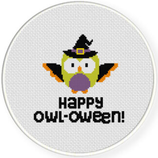Charts Club Members Only: Happy Owl-oween! Cross Stitch Pattern