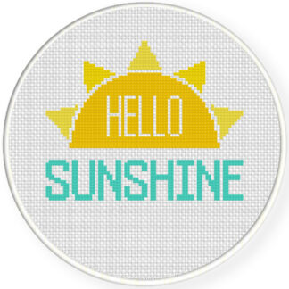 Hello Sunshine Cross Stitch Pattern