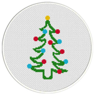 Holiday Tree Cross Stitch Pattern