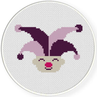 Charts Club Members Only: Joker Jester Cross Stitch Pattern
