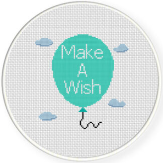 Charts Club Members Only: Make A Wish Balloon Cross Stitch Pattern