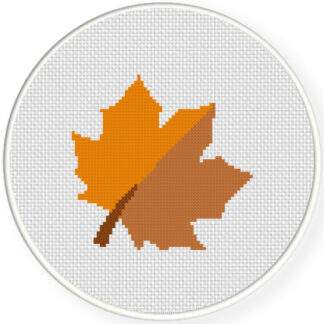 Charts Club Members Only: Maple Leaf Cross Stitch Pattern