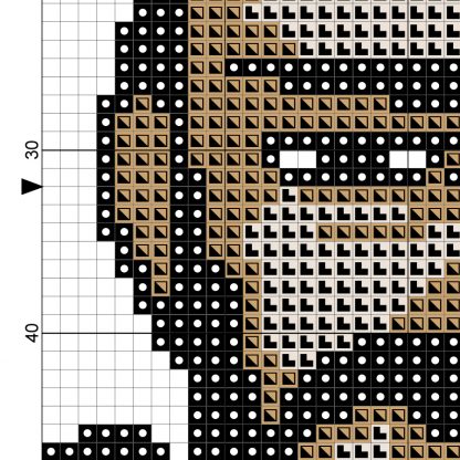 Charts Club Members Only: Mustache Man Cross Stitch Pattern – Daily 