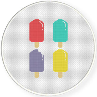 Charts Club Members Only: Popsicles Cross Stitch Pattern