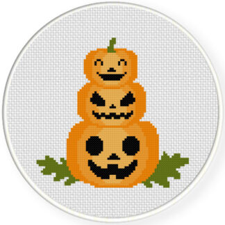Charts Club Members Only: Pumpkin Tower Cross Stitch Pattern