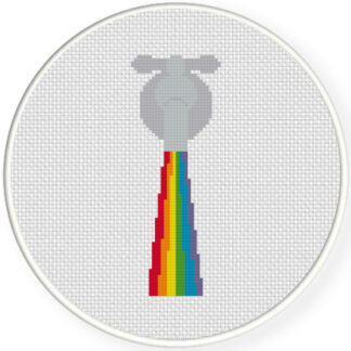 Rainbow Water Cross Stitch Pattern