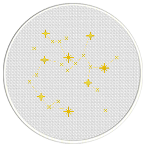 Sagittarius Constellation Cross Stitch Pattern