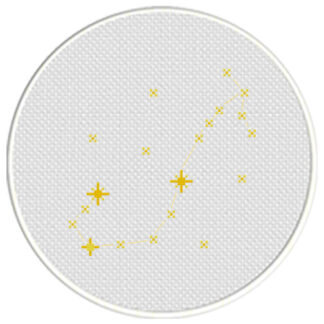 Charts Club Members Only: Scorpio Constellation Cross Stitch Pattern