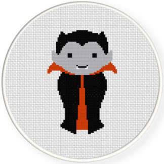 Charts Club Members Only: Smiling Dracula Cross Stitch Pattern