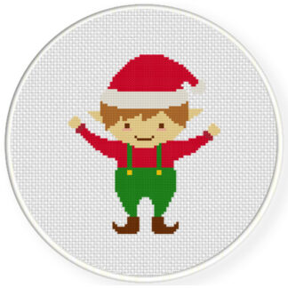 Charts Club Members Only: Christmas Elf Cross Stitch Pattern