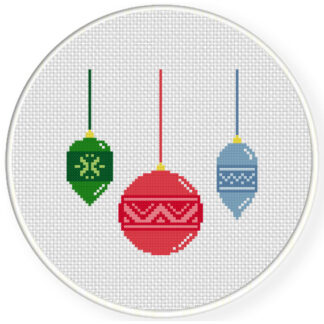 Charts Club Members Only: Christmas Ornaments Cross Stitch Pattern