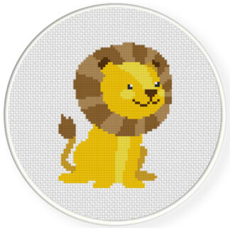 Charts Club Members Only: Cute Lion Cross Stitch Pattern