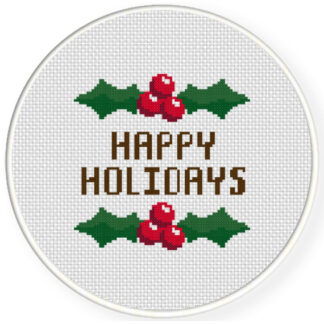 Charts Club Members Only: Happy Holidays Cross Stitch Pattern