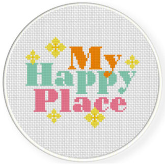Happy Place Cross Stitch Pattern