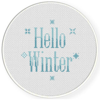 Hello Winter Cross Stitch Pattern