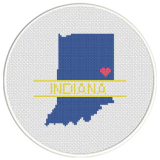Charts Club Members Only: Indiana Love Cross Stitch Pattern