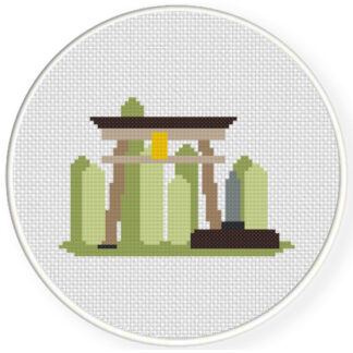 Charts Club Members Only: Japanese Shrine Cross Stitch Pattern