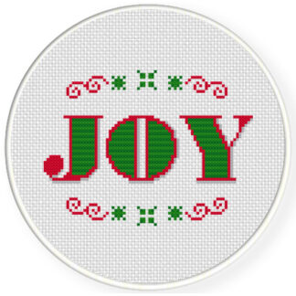 Charts Club Members Only: Joy Cross Stitch Pattern