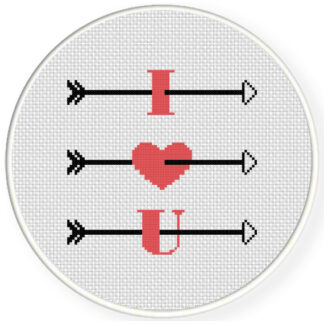 Charts Club Members Only: Love Arrows Cross Stitch Pattern