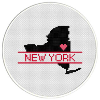 New York Love Cross Stitch Pattern