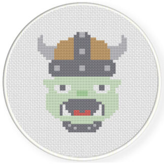 Orc Guy Cross Stitch Pattern