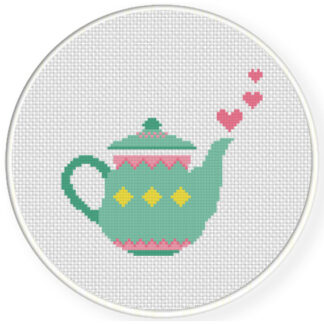 Pretty Teapot Cross Stitch Pattern