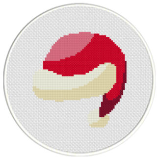 Santa Hat Cross Stitch Pattern