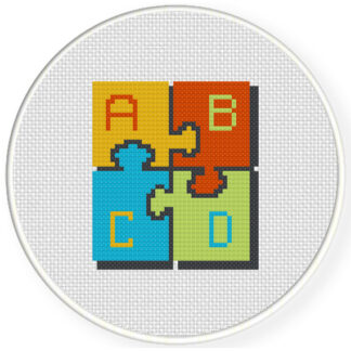 Charts Club Members Only: ABCD Cross Stitch Pattern