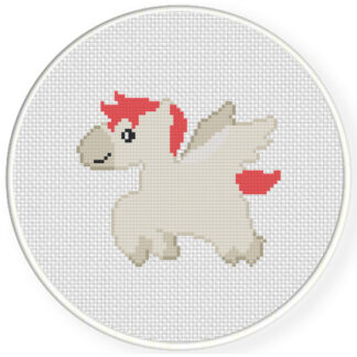 Charts Club Members Only: Baby Pegasus Cross Stitch Pattern