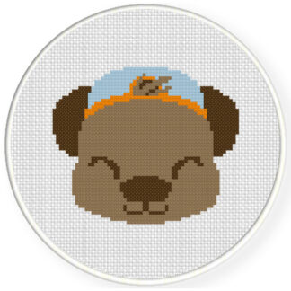 Boy Bear Cross Stitch Pattern