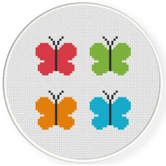Butterflies Cross Stitch Pattern