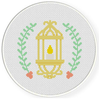 Charts Club Members Only: Candle Lantern Cross Stitch Pattern