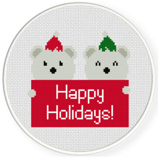 Christmas Bears Cross Stitch Pattern