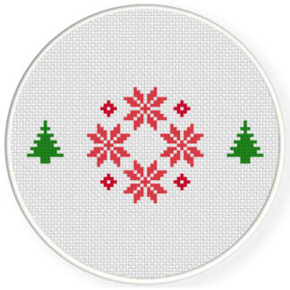 Christmas Decorative Cross Stitch Pattern