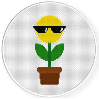 Cool Blossom Cross Stitch Pattern
