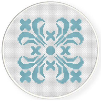 Damask Design Pattern 06 Cross Stitch Pattern