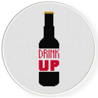 Drink Up Cross Stitch Pattern