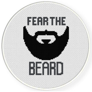 Fear The Beard Cross Stitch Pattern